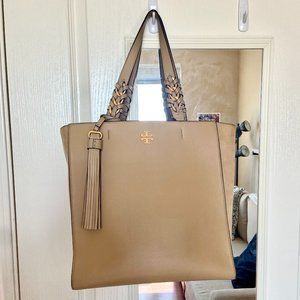 Tory Burch Brooke Leather Tote in Savannah w/Dust Bag